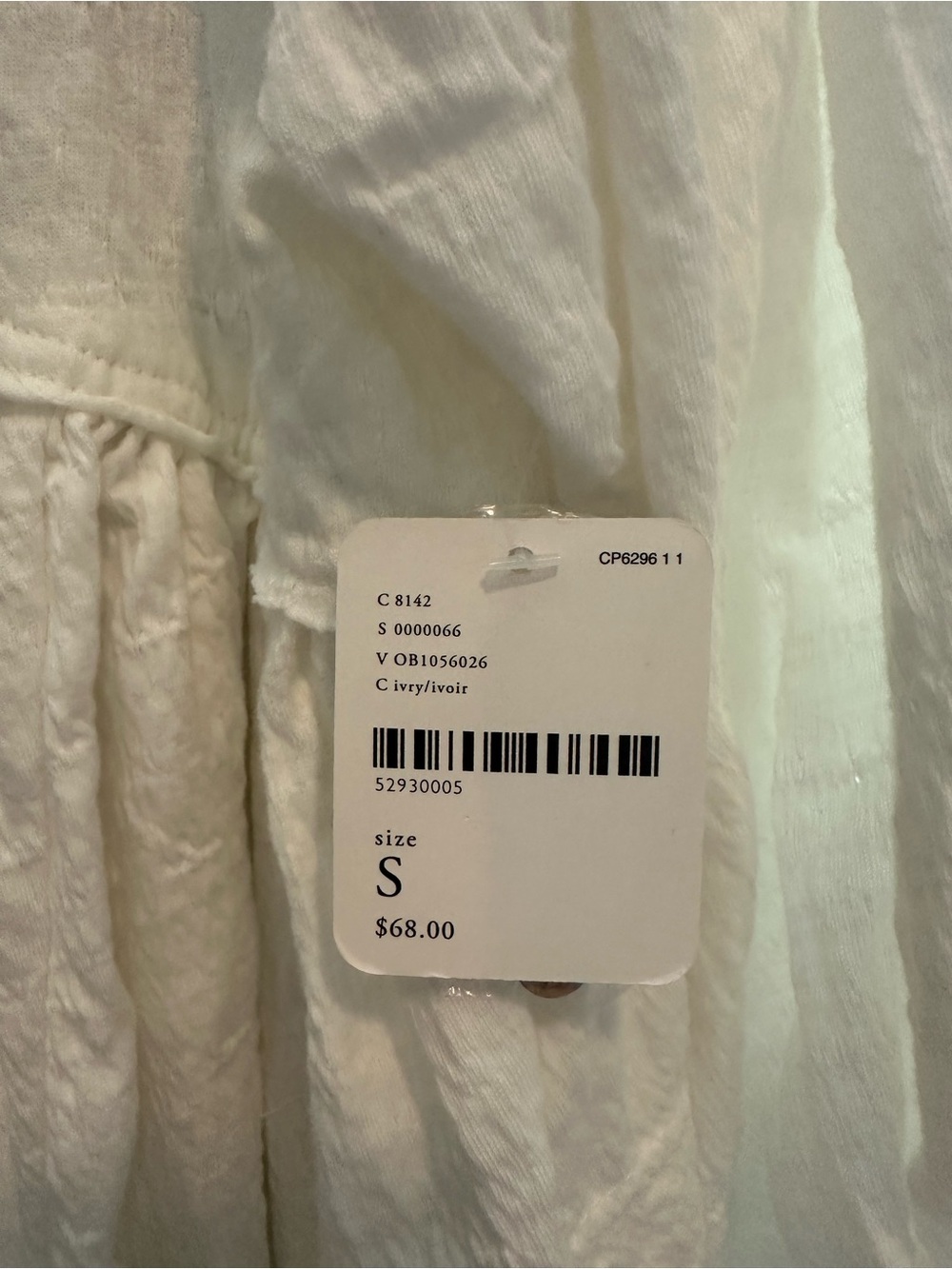 Free People Beach Get Obsessed Babydoll Dress - Ivory NWT - Small - Picture 4 of 5